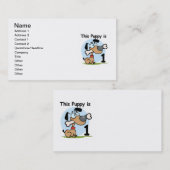 Deze puppy 1e verjaardag T shirten en cadeaus Visitekaartje (Voorkant / Achterkant)