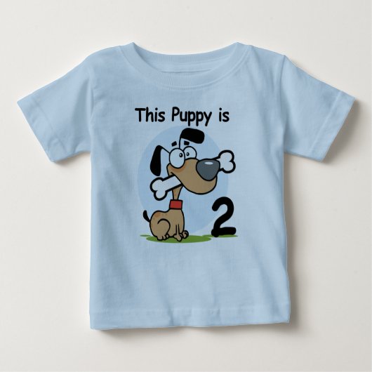Deze Puppy 2e Verjaardag T shirten en Cadeaus (Voorkant)