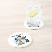 Deze Puppy 3e Verjaardag T-shirts en geschenken Zandsteen Onderzetter (Zijkant)