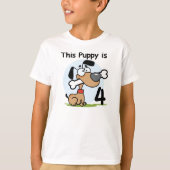 Deze Puppy 4e Verjaardag Tshirts en geschenken (Voorkant)