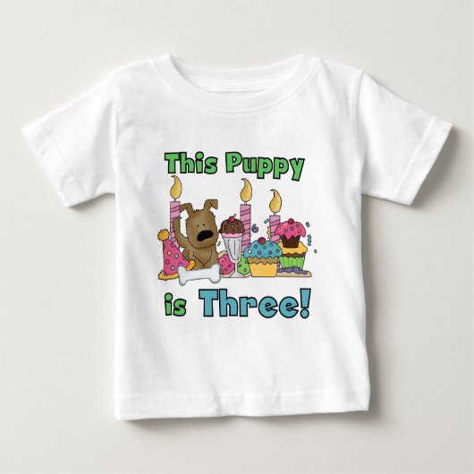 Deze puppy is drie T-shirts en geschenken (Voorkant)