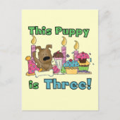 Deze puppy is drie T-shirts en geschenken Briefkaart (Voorkant)