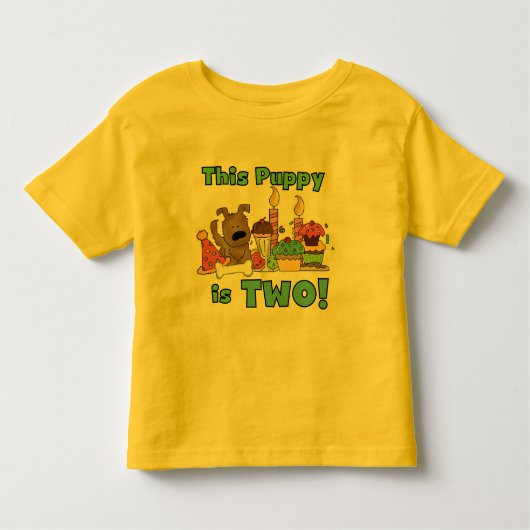 Deze puppy is twee overhemden en cadeaus kinder shirts (Voorkant)