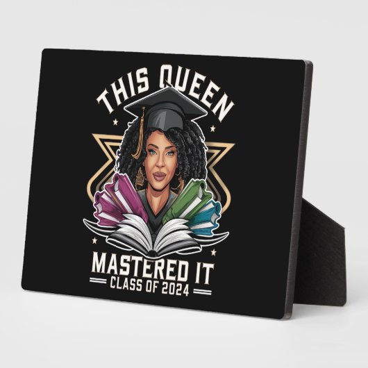 Deze Queen Meesterde het Klasse van 2024 Afstudere Fotoplaat (Zijkant)