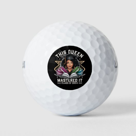 Deze Queen Meesterde het Klasse van 2024 Afstudere Golfballen (Voorkant)