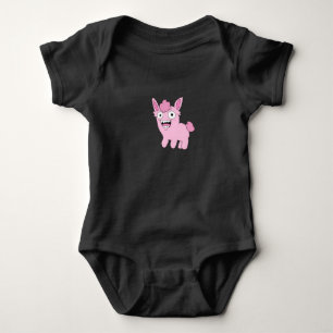 Deze rare roze critter-babytop romper