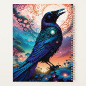 Deze raven silhouet illustratie is gewoon kloof planner (Achterkant)