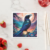 Deze raven silhouet illustratie is gewoon kloof servet (Insitu)