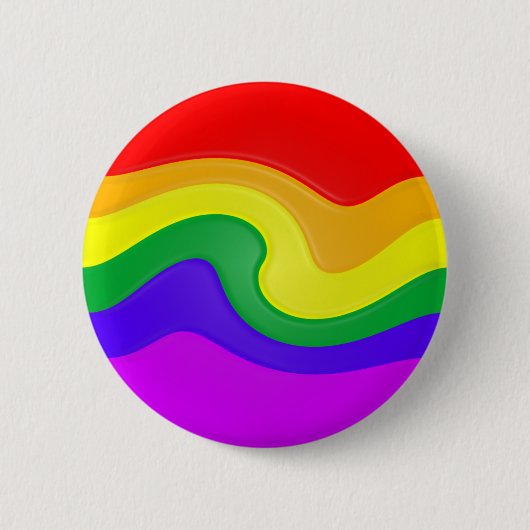 Deze regenboogwervelkolom aanpassen ronde button 5,7 cm (Voorkant)