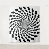 Deze Richting Tapijt Wandkleed (Voorkant)