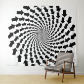 Deze Richting Wandtapijt Wandkleed (In Situ (horizontaal))