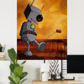 Deze robot is voorzien poster (Thuiskantoor)