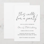 Deze Roept een Feestelijke Uitnodigingssjabloon aa Kaart (Voorkant / Achterkant)