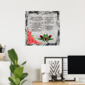 Deze Roos Poëtische Poster (Thuiskantoor)