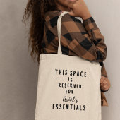 Deze ruimte is gereserveerd gepersonaliseerd grapp tote bag