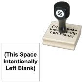 Deze ruimte liet opzettelijk een blanco rubberen s rubberstempel (Gestempeld)