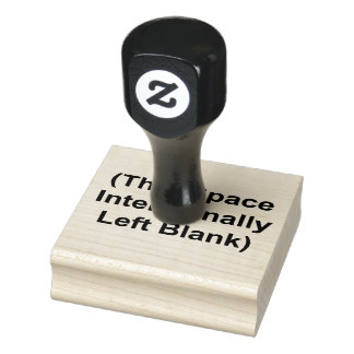 Deze ruimte liet opzettelijk een blanco rubberen s rubberstempel