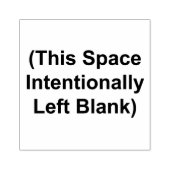 Deze ruimte liet opzettelijk een blanco rubberen s rubberstempel (Afrduk)