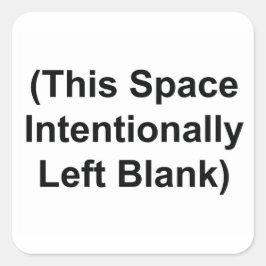 Deze ruimte liet opzettelijk lege 1,5-inch Sticker