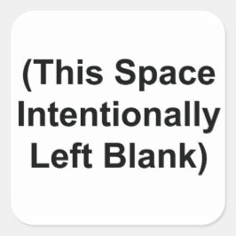 Deze ruimte liet opzettelijk lege 3" Stickers acht