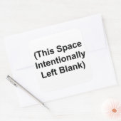 Deze ruimte liet opzettelijk lege 3" Stickers acht (Envelop)