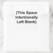 Deze ruimte liet opzettelijk lege 3" Stickers acht (Tas)