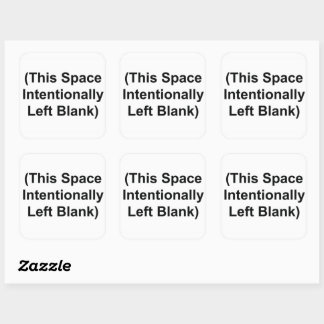 Deze ruimte liet opzettelijk lege 3" Stickers acht