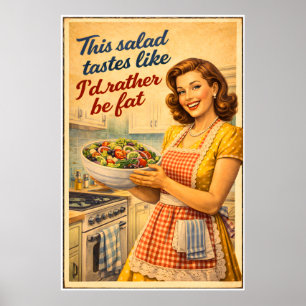 Deze salade smaakt alsof ik liever dik zou zijn - poster