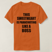 Deze schatje is parachuus als een boss Funny G T-shirt (Design voorkant)