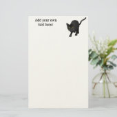 Deze schattige zwarte kat personaliseren briefpapier (Staand voorkant)