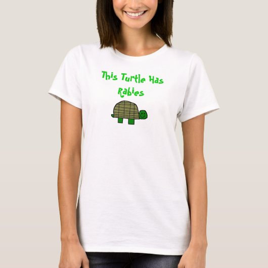 Deze schildpad heeft rabiës t-shirt (Voorkant)
