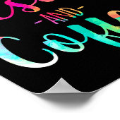 Deze schoolbusmonitor draait op Jezus en koffie Poster (Hoek)