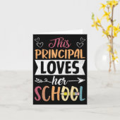 Deze schooldirecteur houdt van haar leuke schoolju kaart (Gele Bloem)