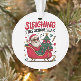 Deze schooljaar te gek maken Kerstman Kerst Leraar Ornament