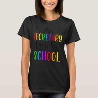 Deze schoolsecretaris houdt van haar schoolsecreta t-shirt