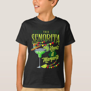 Deze Senorita heeft een grappige Mexicaanse Cinco  T-shirt