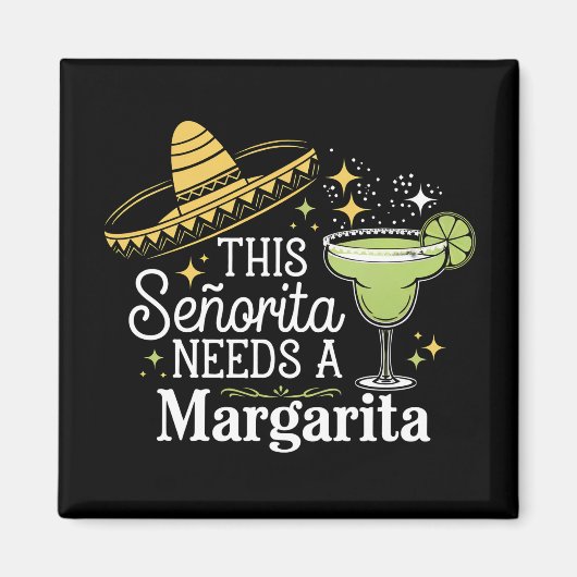 Deze Senorita heeft een Margarita Cinco De Mayo no Magneet (Voorkant)