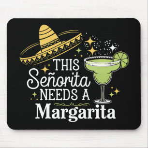 Deze Senorita heeft een Margarita Cinco De Mayo no Muismat