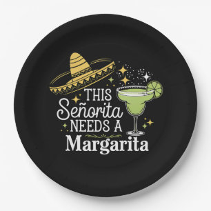 Deze Senorita heeft een Margarita Cinco De Mayo no Papieren Bordje