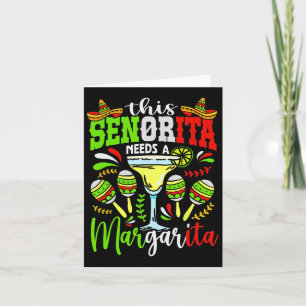 Deze Senorita heeft een Margarita Fiesta Mexico Vi Kaart