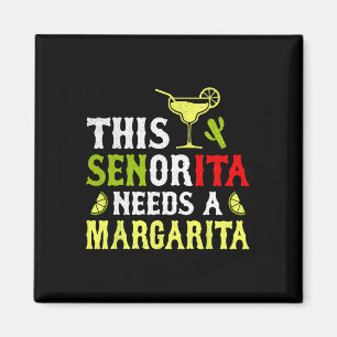 Deze Senorita heeft een Margarita Mexicaanse Cinco Magneet