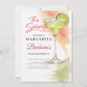 Deze Señorita heeft een Margarita nodig 70ste Fies Kaart (Voorkant)