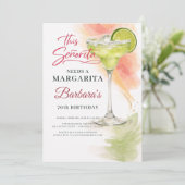 Deze Señorita heeft een Margarita nodig 70ste Fies Kaart (Staand voorkant)