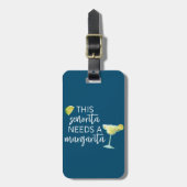 Deze Senorita heeft een Margarita nodig Bagagelabel (Voorkant verticaal)