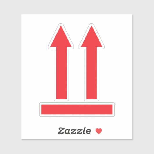 Deze Side Up Shipping Sticker (Vel)