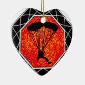 DEZE SKYDIVING KERAMISCH ORNAMENT (Rechts)