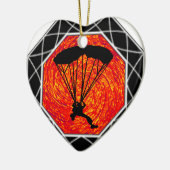 DEZE SKYDIVING KERAMISCH ORNAMENT (Links)