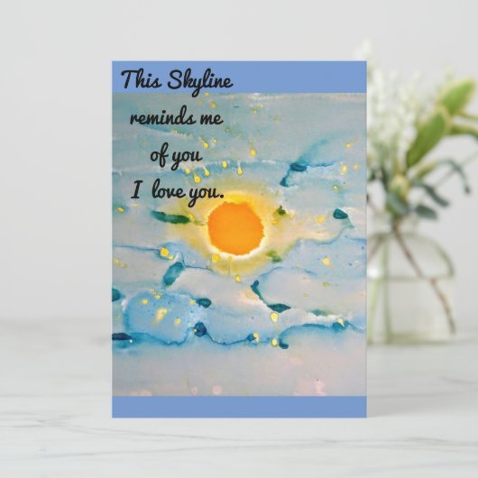 Deze Skyline kaart (Staand voorkant)