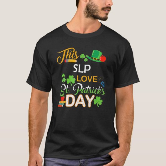 Deze SLP houdt van St Patrick's Day Shenanigans me T-shirt (Voorkant)