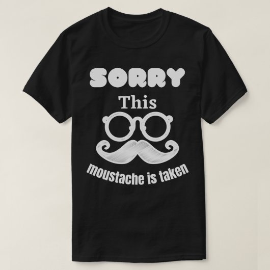 Deze snor is genomen 2 t-shirt (Design voorkant)